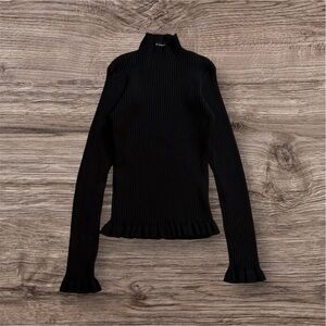 Blu Pepper Woman’s Turtleneck Black Sweater